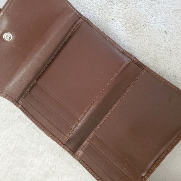 COACH VINTAGE BROWN LEATHER WALLET - Picture 3 of 3